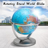 7 inch 360 Degree  Rotating World Globe Earth Ocean Geography Educational Desktop Modern Style Accent Decor for Home, School, Office