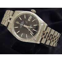 Pre-Owned Mens Rolex Stainless Steel Datejust Black 1603 (SKU 5329370MT)