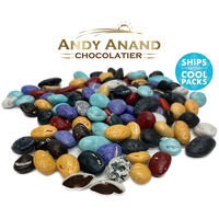 Andy Anand Belgium Chocolate Bright Pebbles Amazing Delicious & Divine Gift Boxed with Greeting Card for Beach Theme Birthday Valentine Gourmet Christmas Holiday Mothers Father day Anniversary Wedding