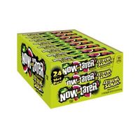 Now and Later, Extreme Sour Apple, Cherry, and Watermelon Chewy Candy, 2.44oz (Box of 24)