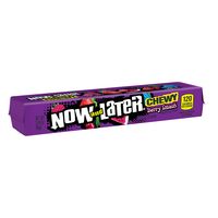 Now and Later, Chewy Berry Smash, Mixed Fruit Assortment, 2.44oz( Box of 24)