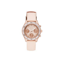 Relic by Fossil Women's Jean Rose Gold and Blush Pink Silicone Watch