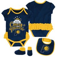 Indiana Pacers Creeper, Bib and Bootie Set Infant Set