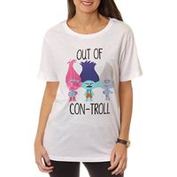 DreamWorks Juniors' Trolls Graphic Tee Shirt (L 11-13, White)