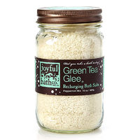 Joyful Bath Co. Green Tea Glee Recharging Bath Salts, Peppermint Mix, 16 oz