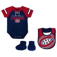 Outerstuff NHL Montreal Canadiens Newborn & Infant Little D-Man, Bib & Bootie ..