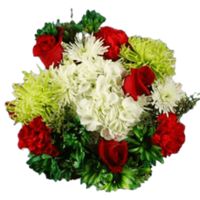 GlobalRose 2 Fresh Cut Christmas Bouquets - Santa's Bouquets - Fresh Flowers Express Delivery - Perfect for Christmas Holidays.