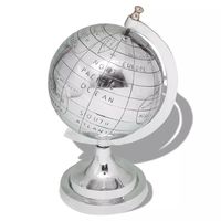 LYUMO Globe with Stand Aluminum Silver 13.8